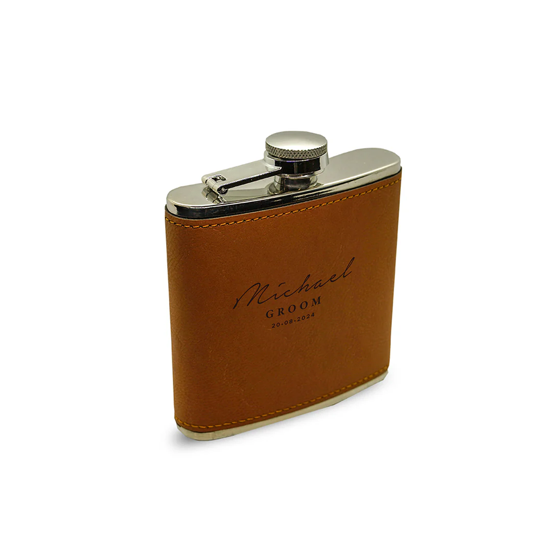 Engravd 4 x Hip Flask sets - Name/Title/Date - Image 9