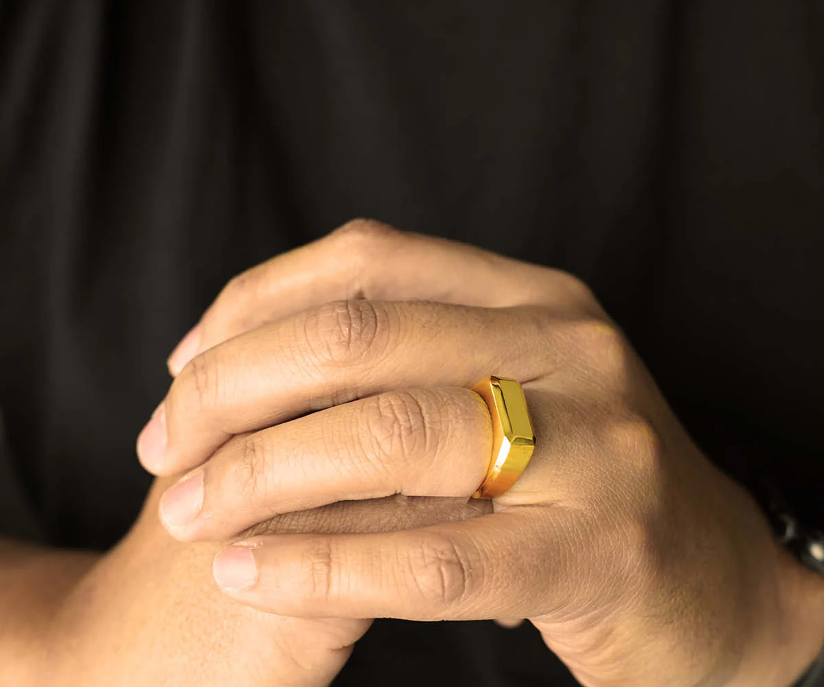Engravd Gold Ring - Personalised Initials - Image 5