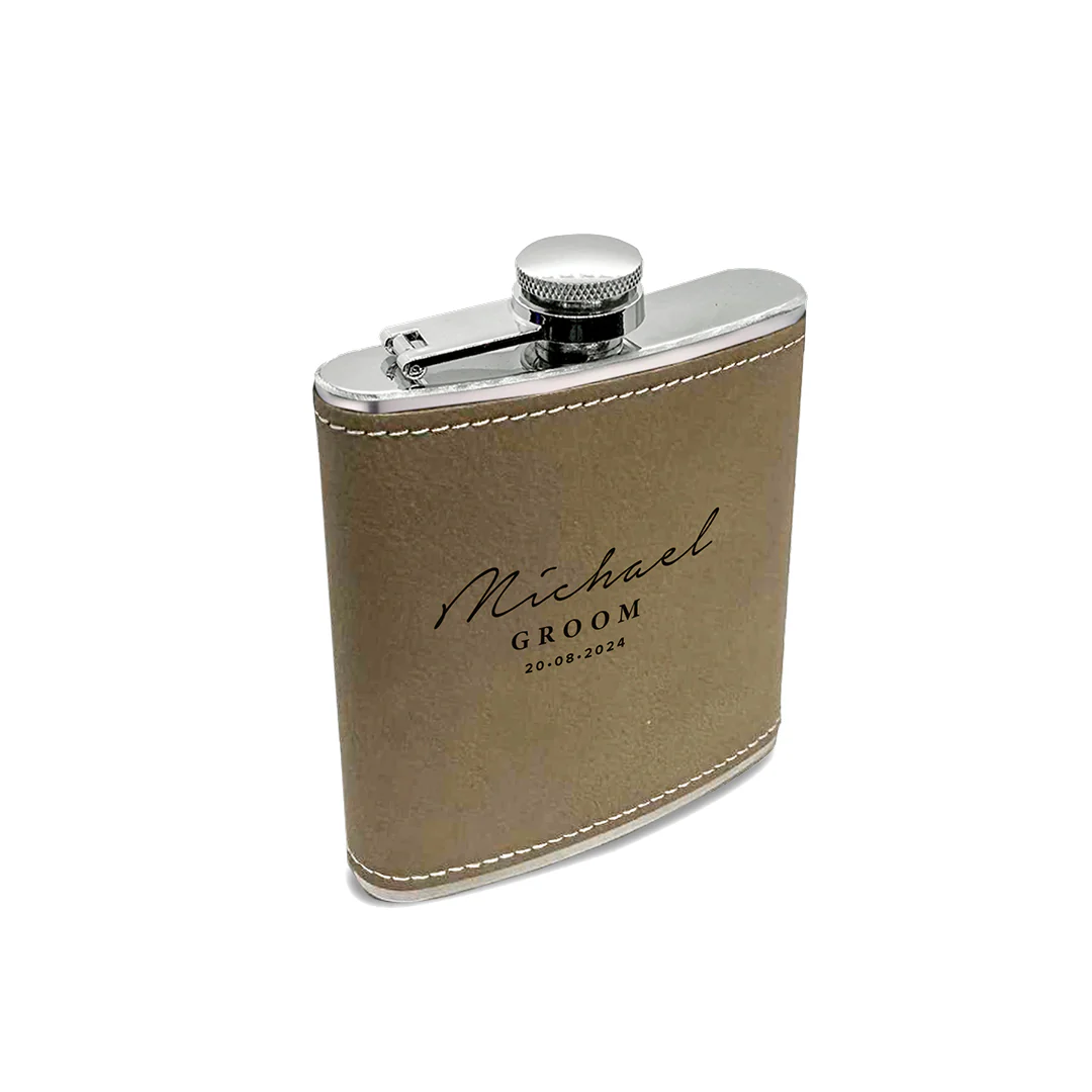 Engravd Hip Flask - Name/Title/Date - Image 16
