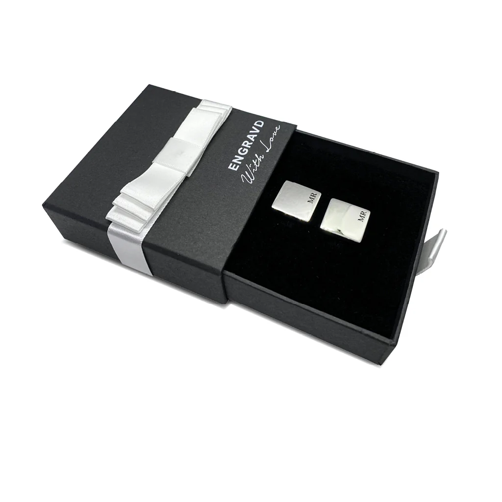Engravd Round Custom Cuff link set: Design 5 - Image 7