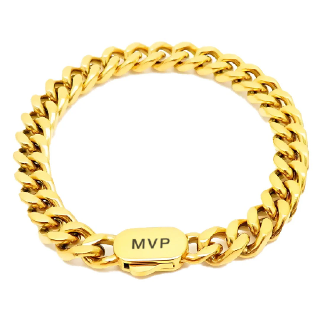 Gold Cuban Chain Bracelet