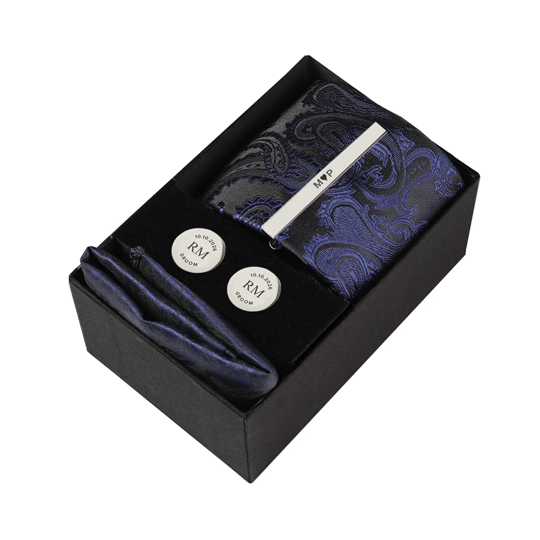 Paisley Blue Tie - Image 2