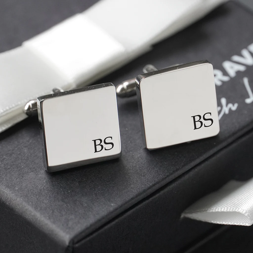 Premium Stainless Steel Hip Flask and Cuff Link set Giftbox - Image 6