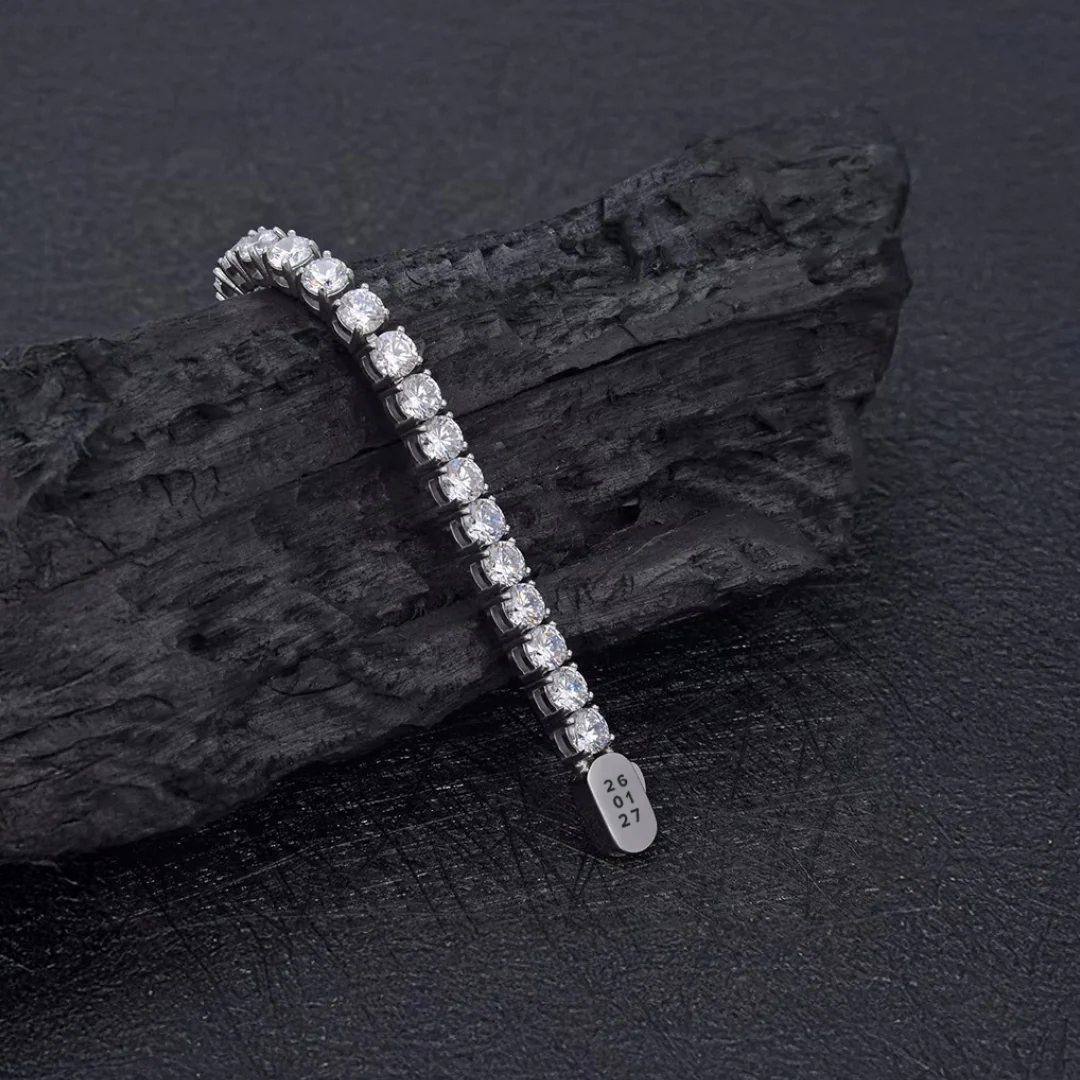 Silver Tennis Chain Bracelet - Image 13