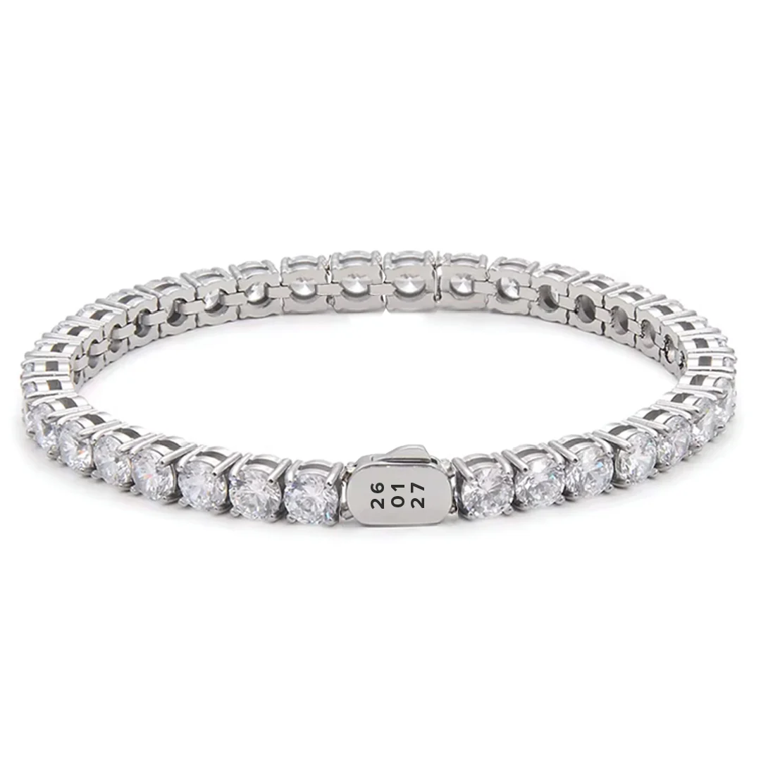 Silver Tennis Chain Bracelet - Image 15
