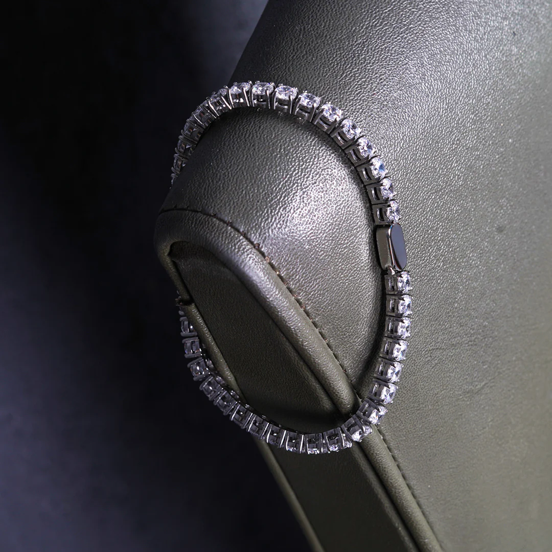 Silver Tennis Chain Bracelet - Image 5